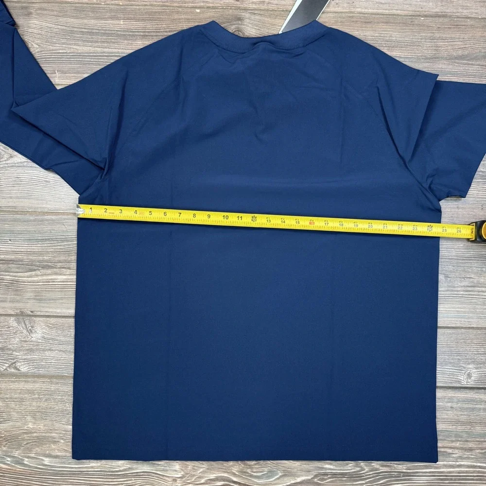 Adidas Mens Size  Large Go-To Wind Crew Sweatshirt Navy Golf Active JF4945 NEW